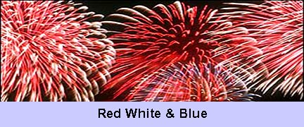 Red White & Blue Fireworks